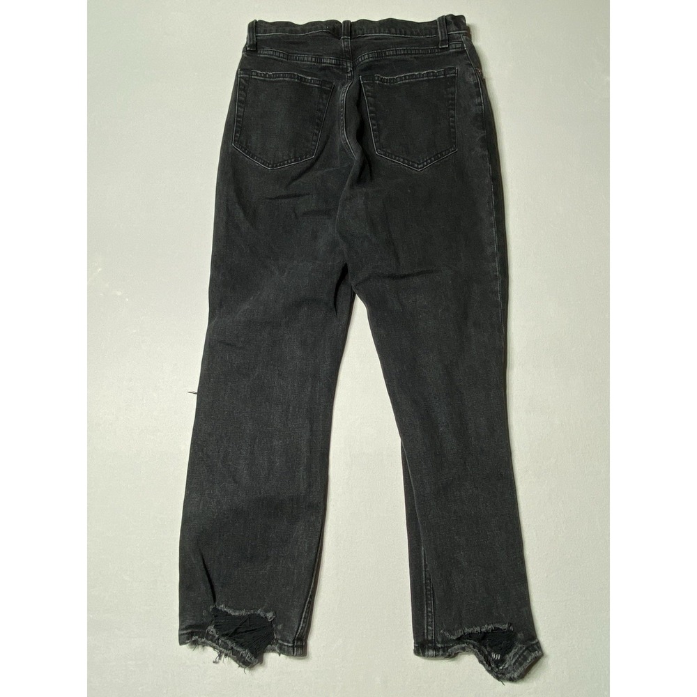 Abercrombie Curve Love Womens 28 Ultra High Rise Ankle Straight Black Jeans - Picture 9 of 11